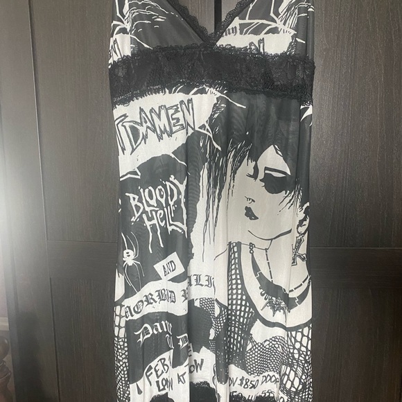 Dolls Kill Dresses & Skirts - Widow 
Banshee Screams Slip Dress BLACK